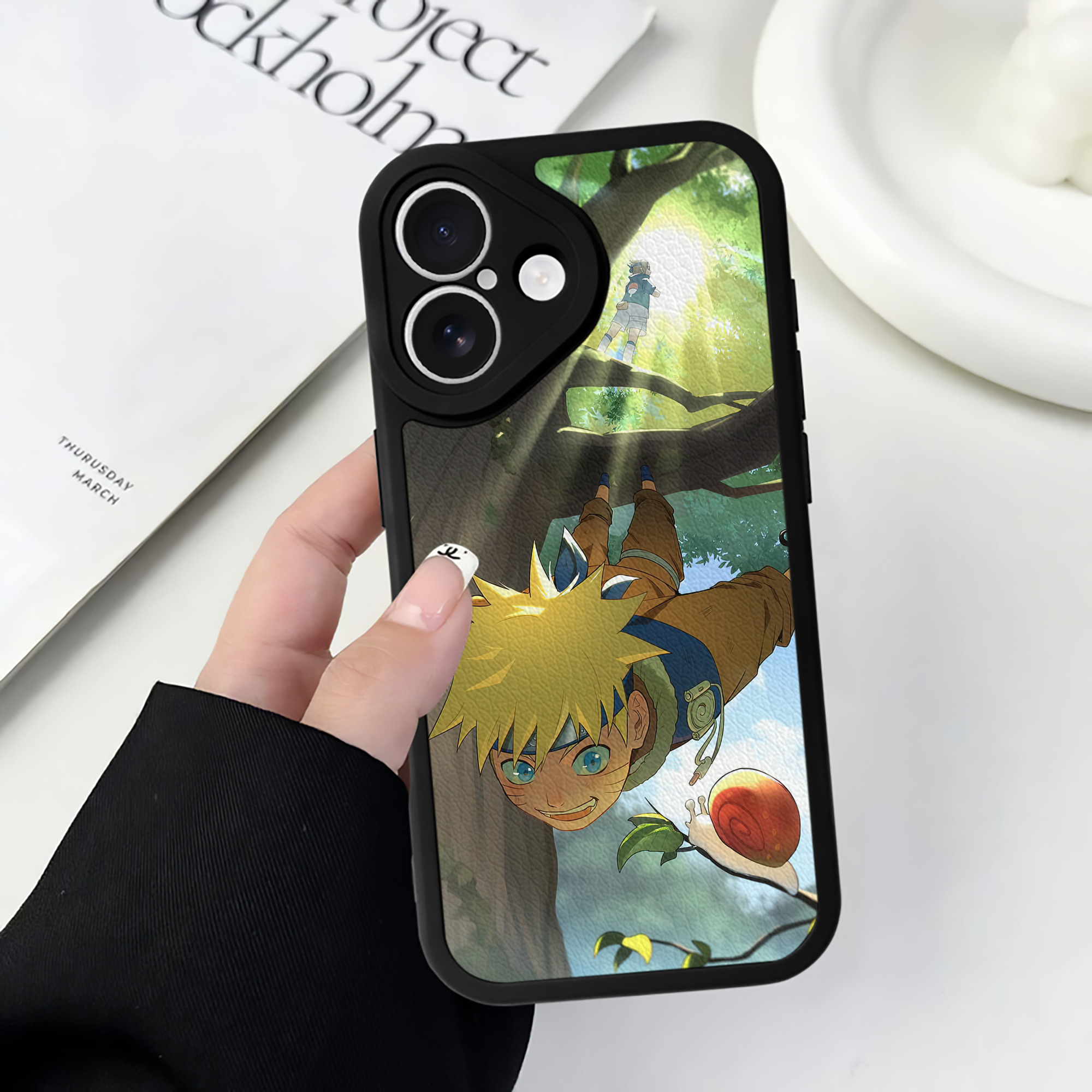 （画像用） NARUTO -ナルト- NARUTO -ナルト- 疾風伝 【iPhone 16シリーズ対応】シリコンスマホケース（レザー調） 材質：シリコン